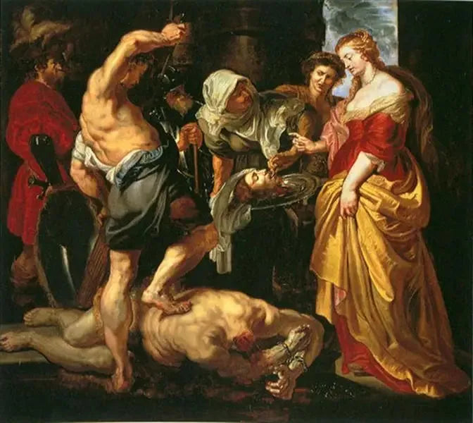 Decapitación de Juan Bautista bajo la mirada de Salomé - Peter Paul Rubens