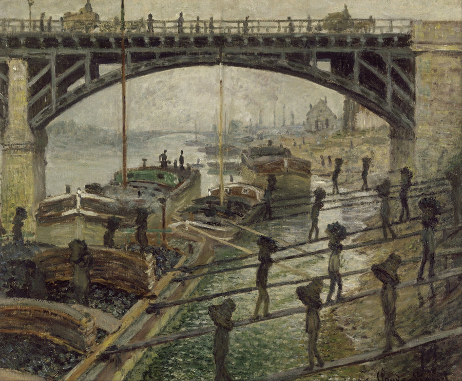 Los descargadores de carbón - Claude Monet