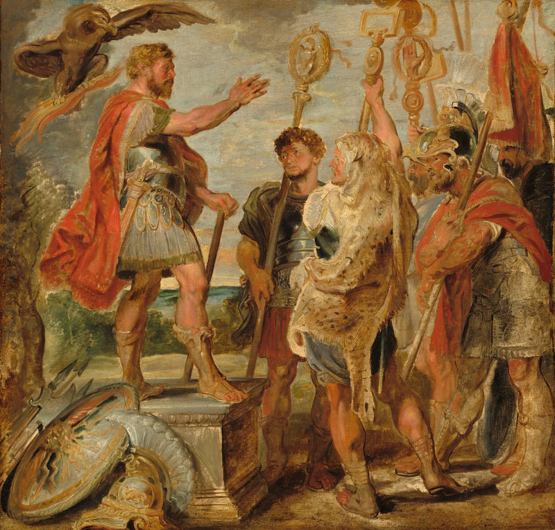 Decio Mus dirigiéndose a las legiones - Peter Paul Rubens