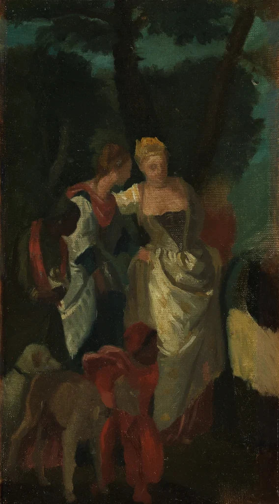 Copia de « El descubrimiento de Moisés » de Veronés - Edgar Degas