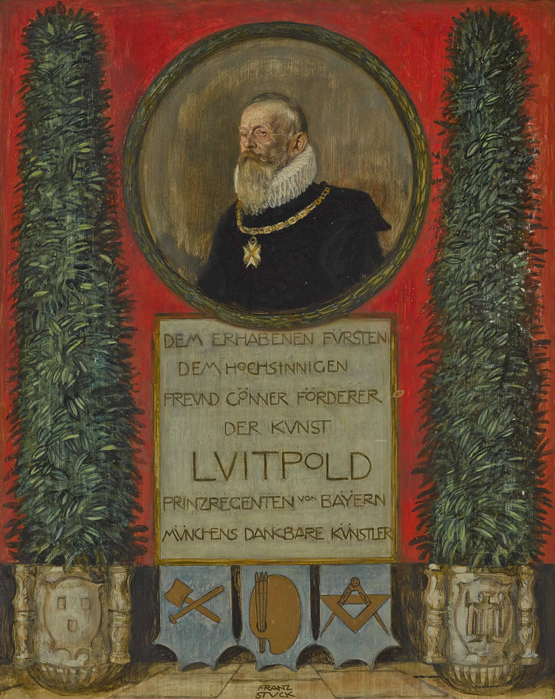 Dedicación de los artistas muniqueses al príncipe regente Luitpold de Baviera - Franz Von Stuck
