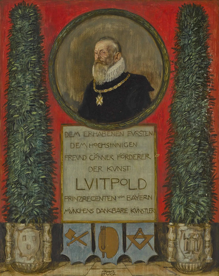 Dedicación de los artistas muniqueses al príncipe regente Luitpold de Baviera - Franz Von Stuck