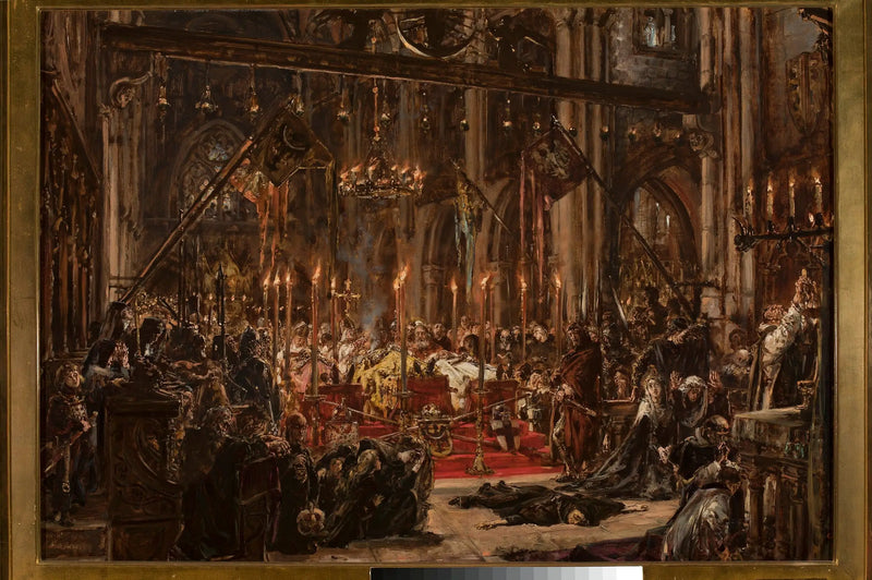 Derrota de Legnica, de la serie « Historia de la civilización en Polonia » - Jan Matejko