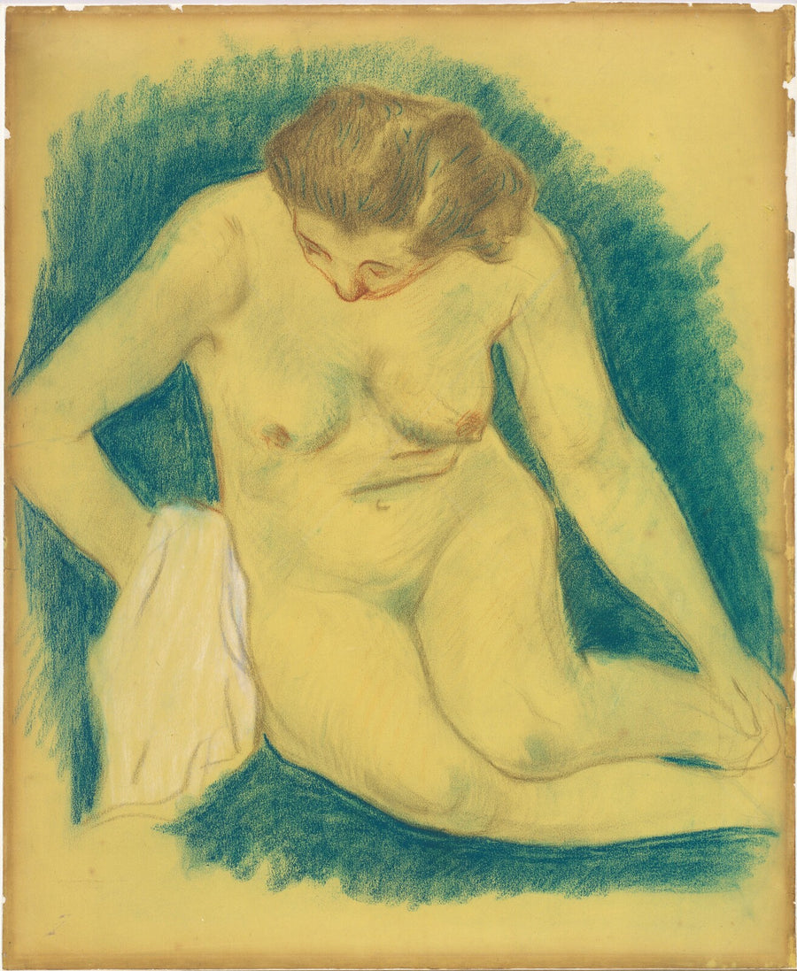 Seated Nude Seen from Above, Paul Gauguin, 1888/1889 — pastel, National Gallery of Art