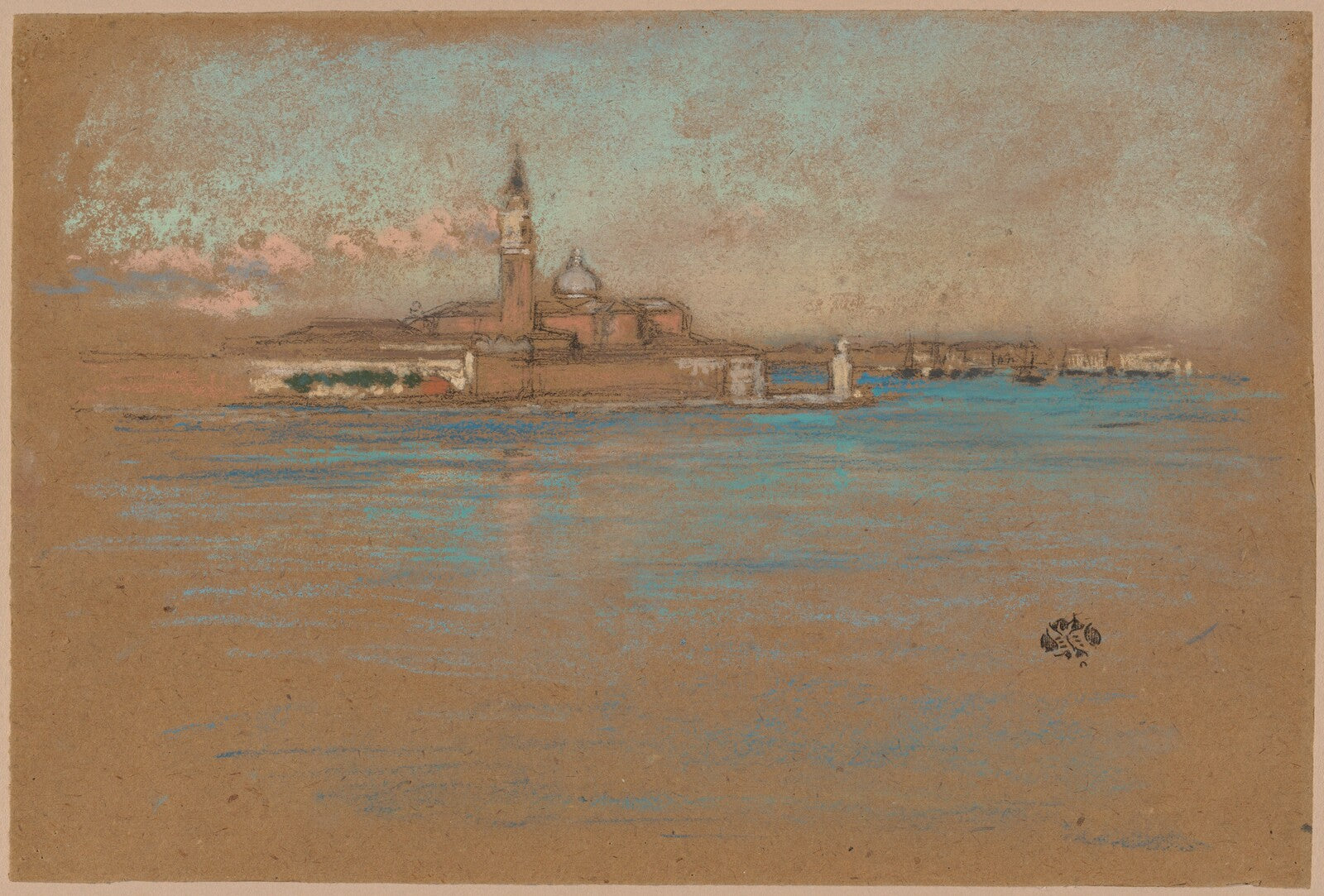 The Church of San Giorgio Maggiore, James McNeill Whistler, 1880 — pastel, National Gallery of Art