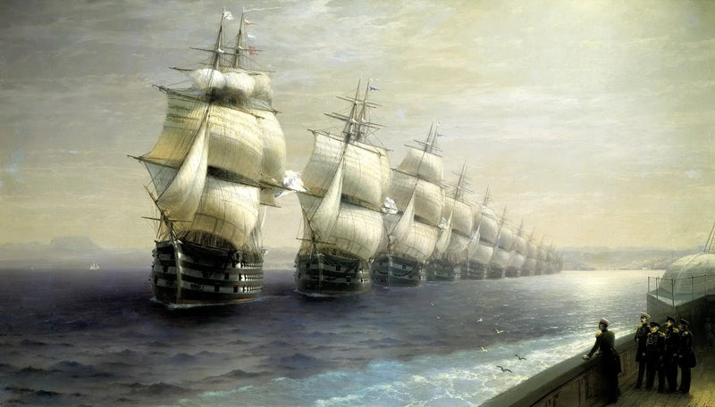 Desfile de la flota del mar Negro - Ivan Aïvazovski