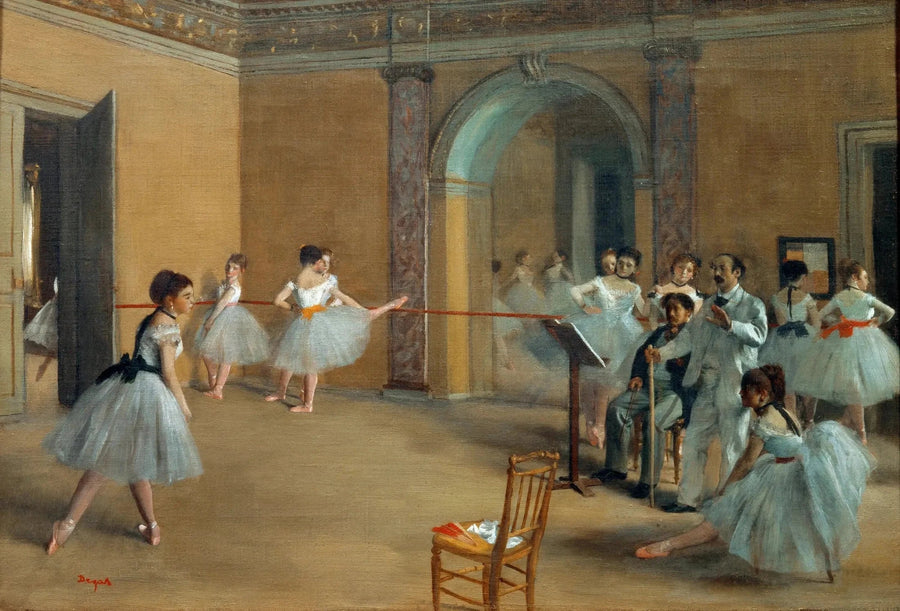 El Foyer de la danza en la Ópera de la rue Le Peletier - Edgar Degas