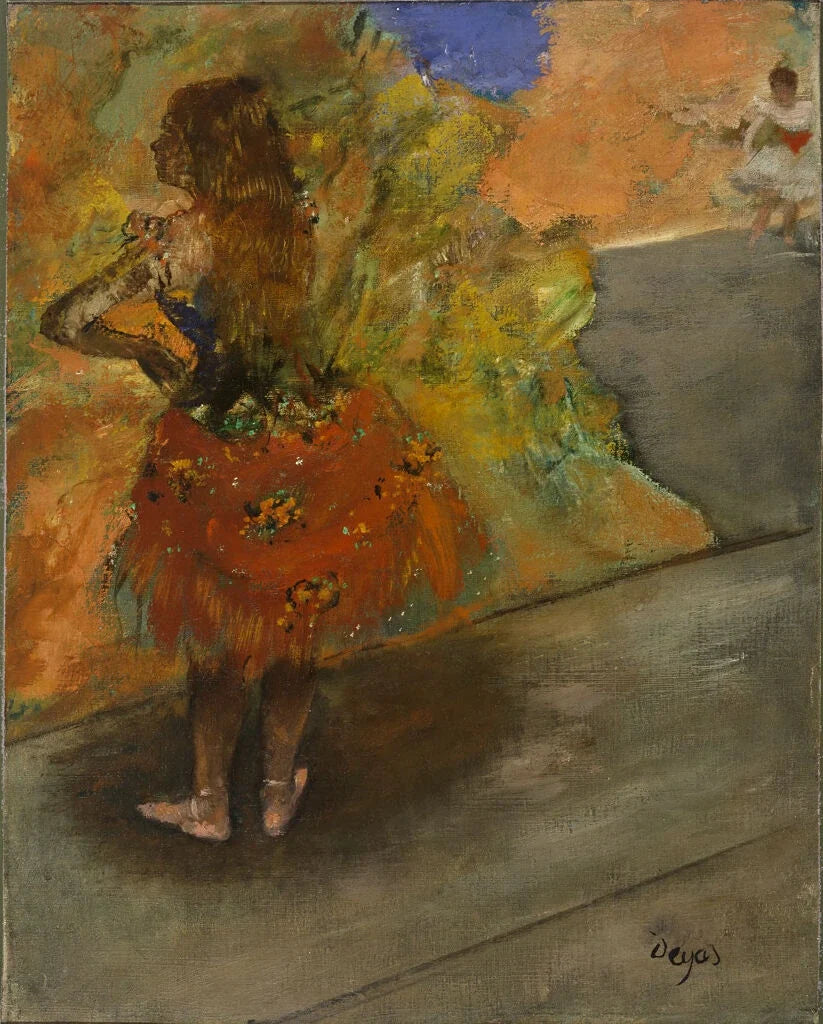 Bailarina: falda roja - Edgar Degas