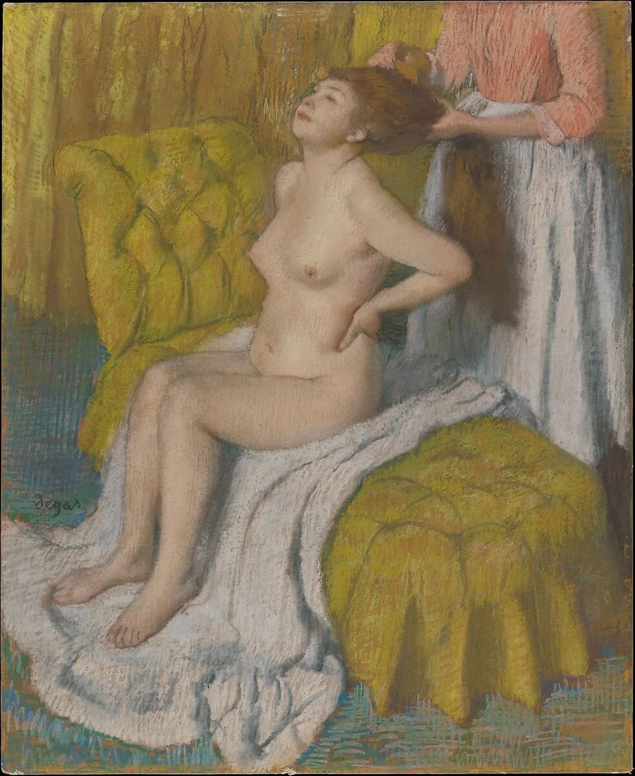 Mujer peinándose el cabello - Edgar Degas