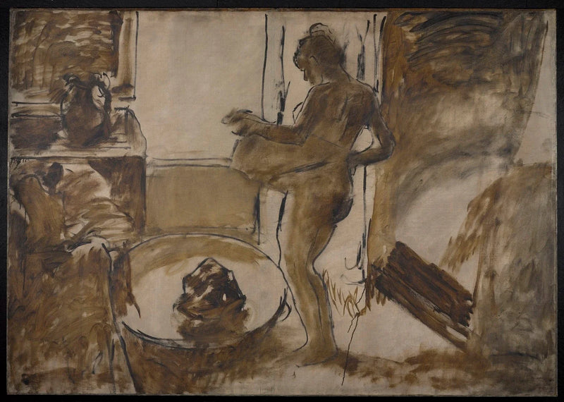 Mujer en la Bañera - Edgar Degas