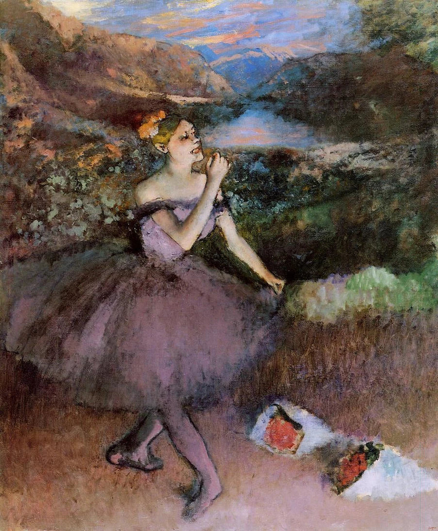 Bailarina con ramos - Edgar Degas