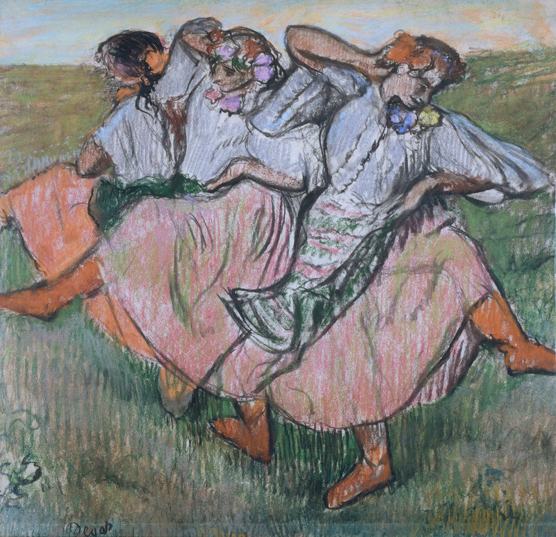 Tres bailarines rusos - Edgar Degas