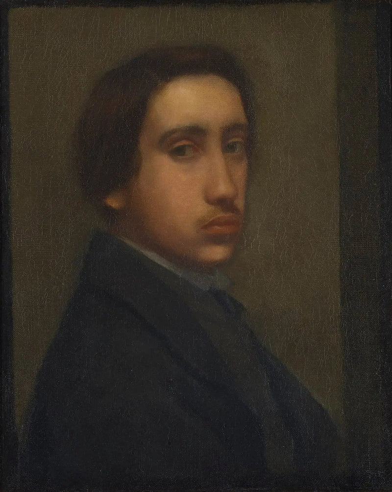 Degas con la chaqueta negra (Autorretrato) - Edgar Degas