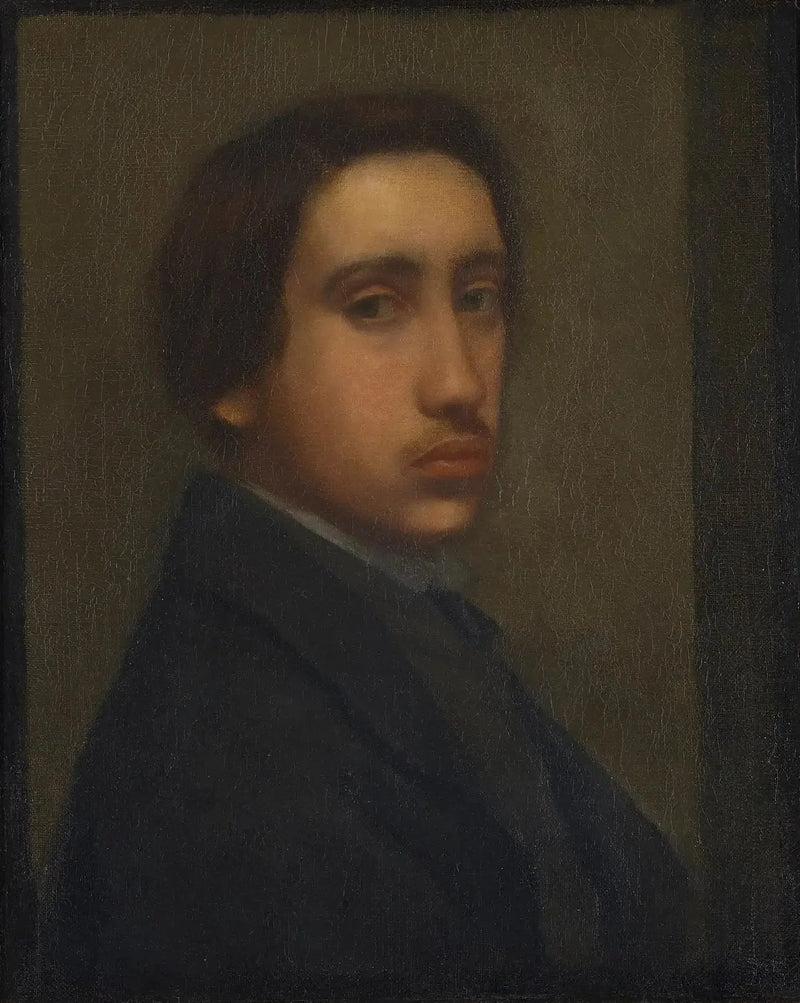 Degas con la chaqueta negra (Autorretrato) - Edgar Degas