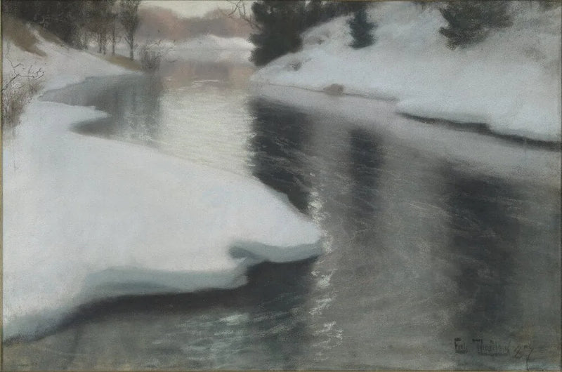 Deshielo primaveral - Frits Thaulow