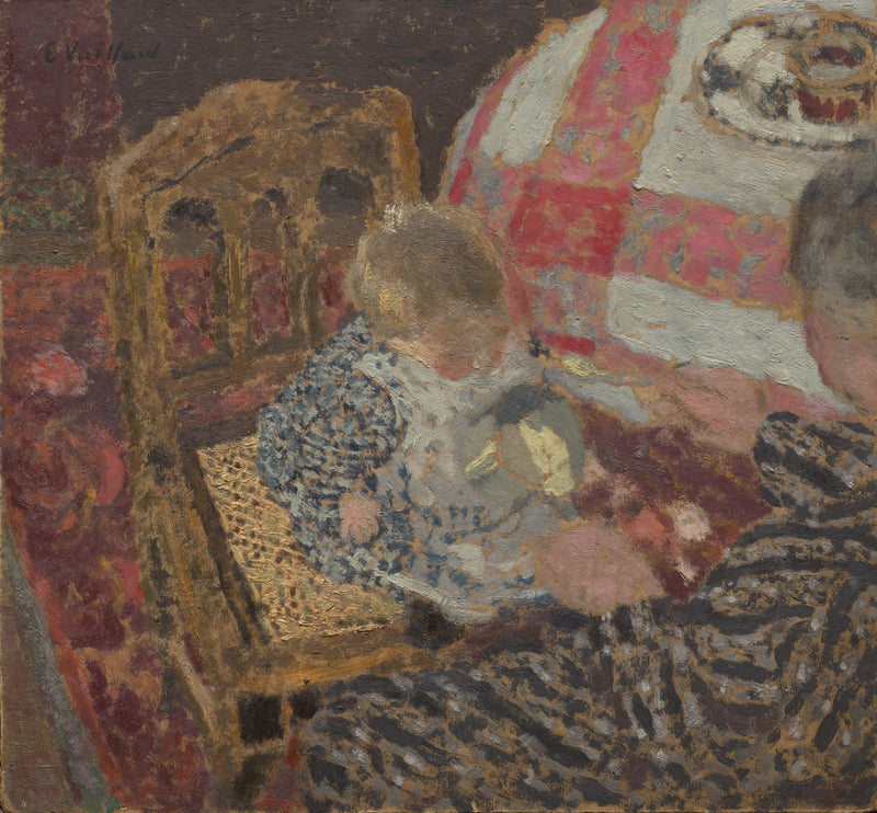 Desayuno (Annette y su abuela) - Édouard Vuillard