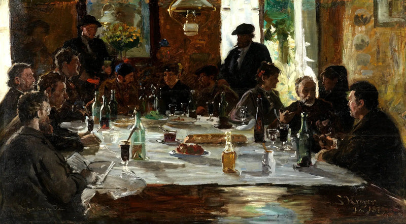 Almuerzo de artistas. Cernay-la-Ville - Peder Severin Krøyer
