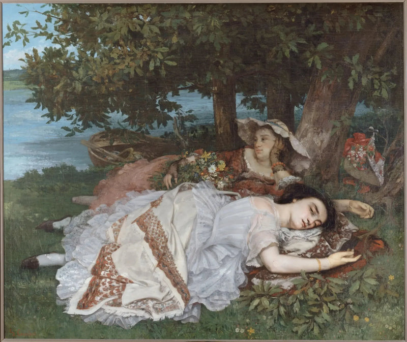 Damas de los márgenes del Sena - Gustave Courbet