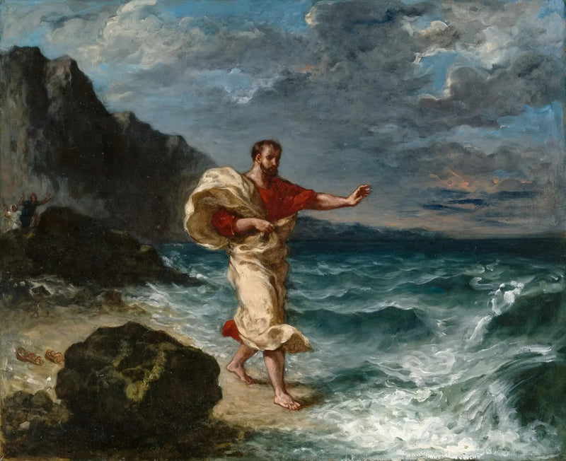 Demóstenes a la orilla del mar - Eugène Delacroix