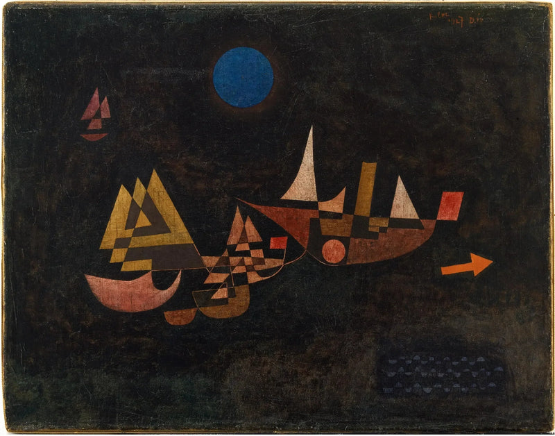 Salida de los barcos - Paul Klee