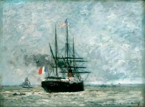 Salida del puerto - Eugène Boudin