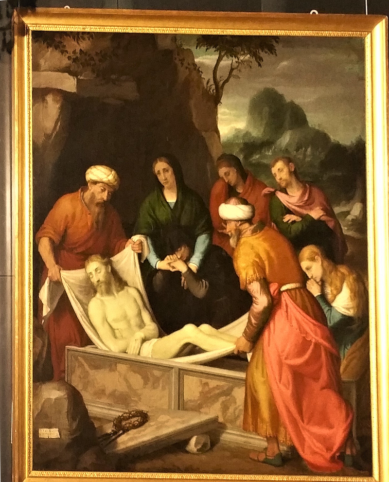 Depósito de Cristo en la sepultura - Giovanni Battista Moroni