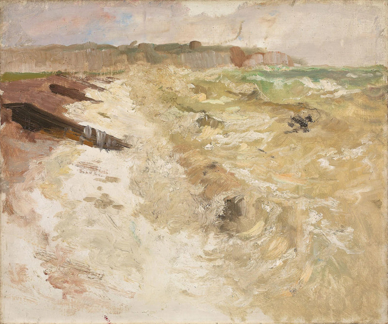 Desde la playa de Dieppe - Frits Thaulow