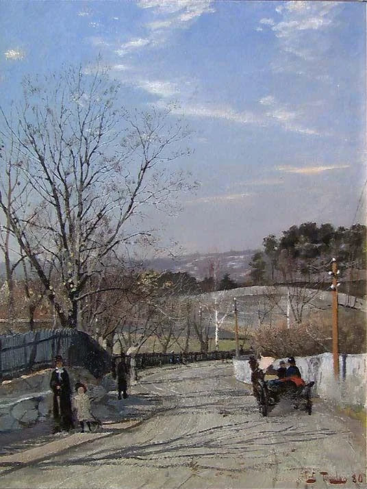 Desde las afueras de Kristiania - Frits Thaulow