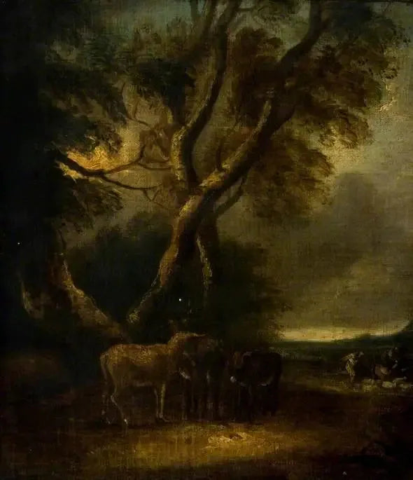 Un burro en la tormenta - Thomas Gainsborough