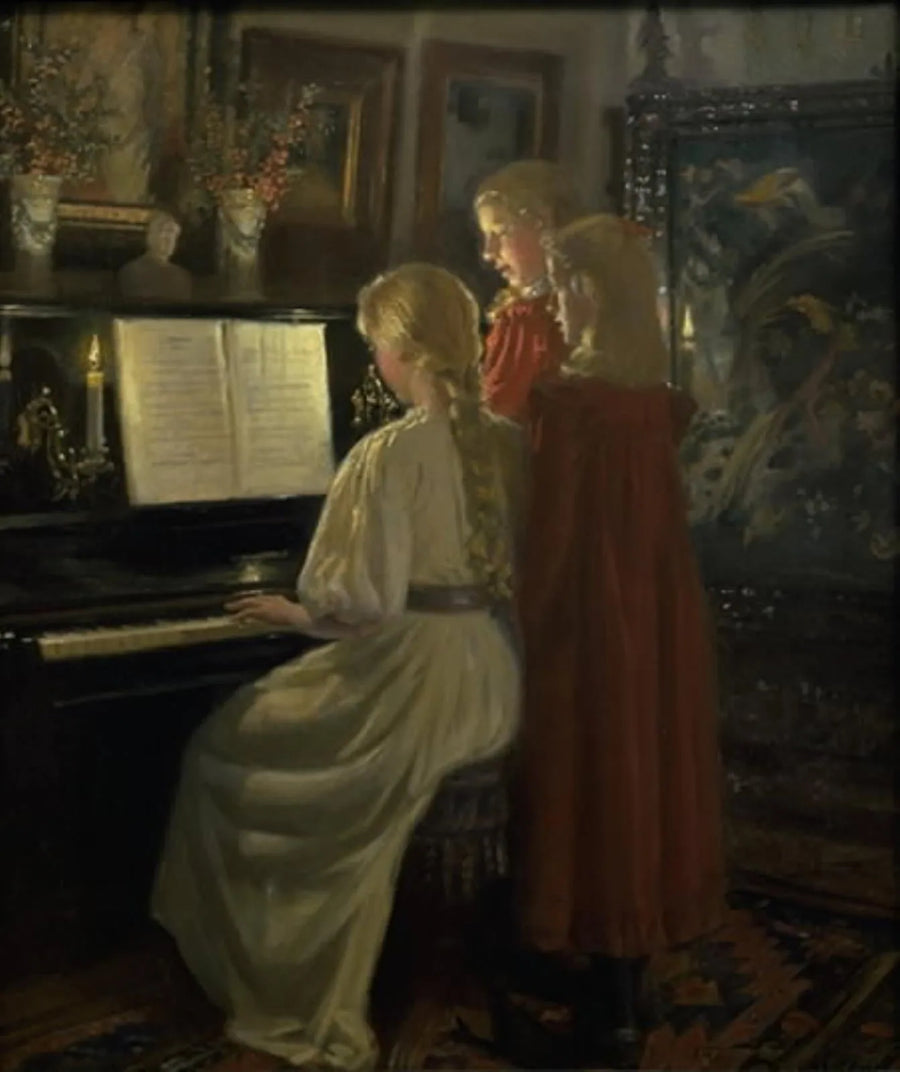 Niños que cantan - Michael Peter Ancher