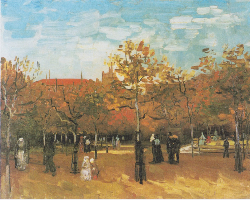 Gente caminando en un parque - Vincent van Gogh
