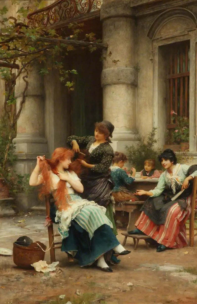 Un inodoro al aire libre - Luke Fildes