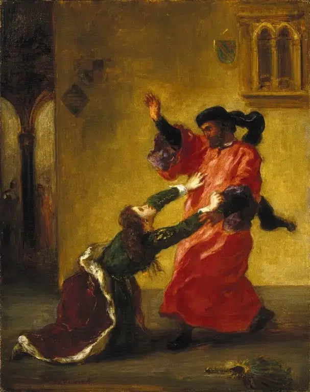 Desdémona maldecida por su padre - Eugène Delacroix