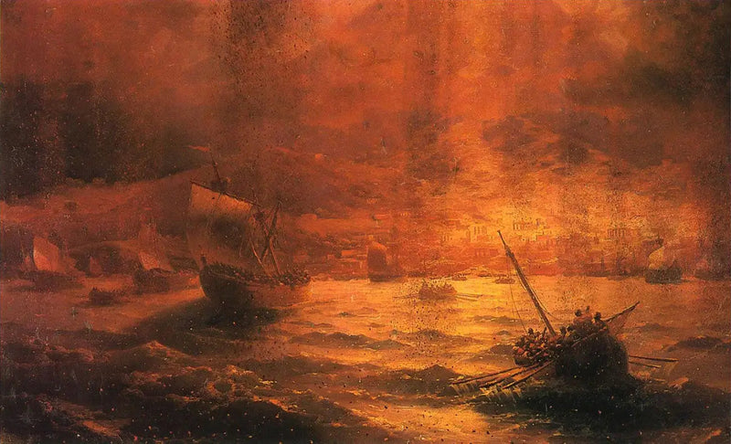 Destrucción de Pompeya - Iván Aivazovski