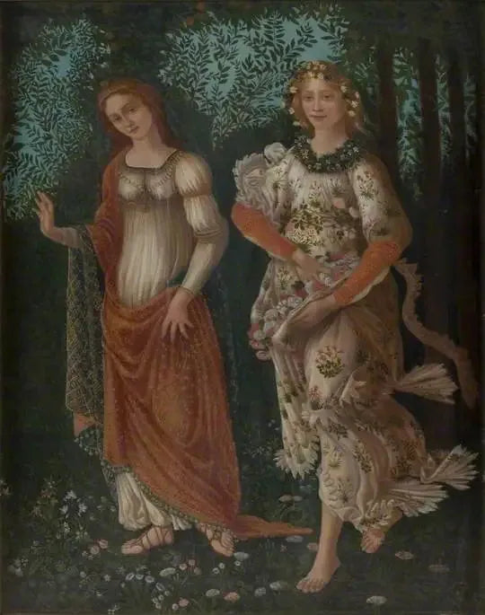 Detalle de la « Primavera » de Botticelli - Sandro Botticelli