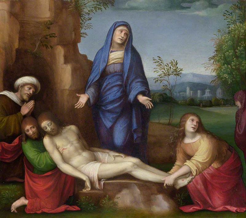 Duelo de Cristo muerto - Francesco Francia