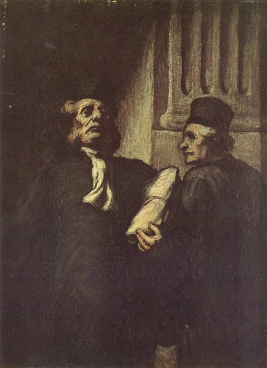 Dos abogados - Honoré Daumier