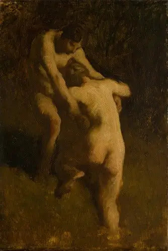 Dos bañistas - Jean-François Millet