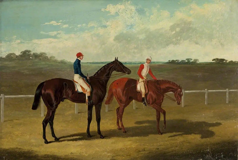 Dos caballos de carreras – « Carlos XII » y « Euclides » – con sus jinetes - John Frederick Herring, Sr.