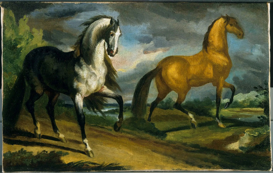 Dos caballos - Théodore Géricault