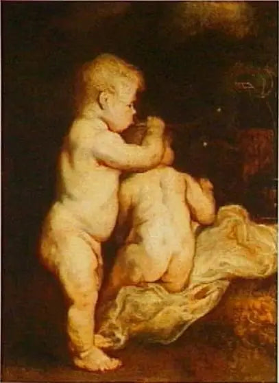 Dos niños soplando burbujas, hacia 1617 - Antoine van Dyck