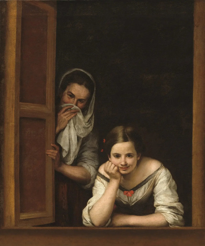 Dos mujeres en la ventana - Bartolomé Esteban Murillo