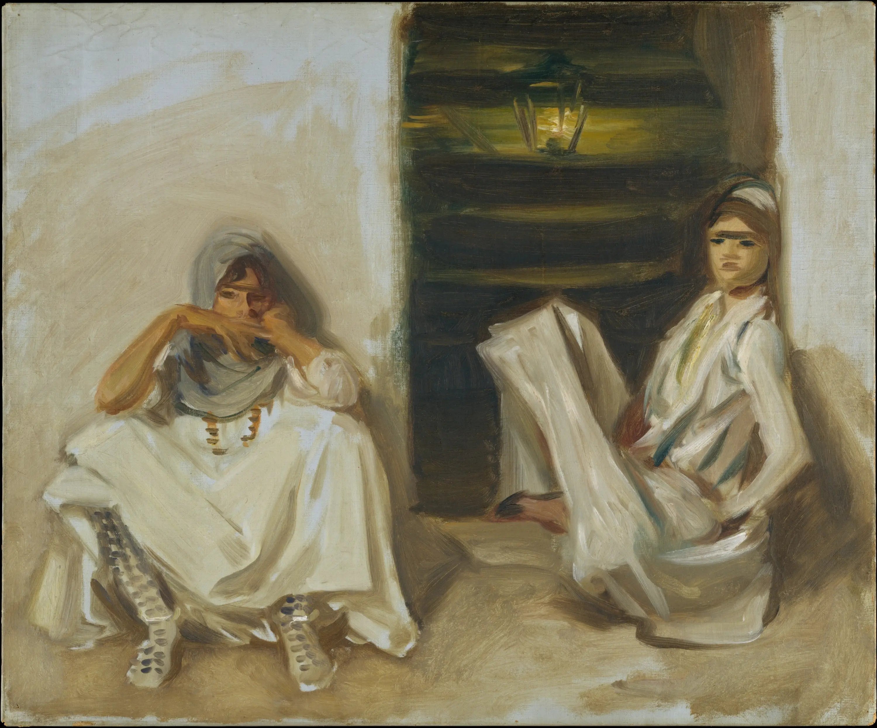 Deux femmes arabes - John Singer Sargent image 1 tableau peint à l’huile sur toile