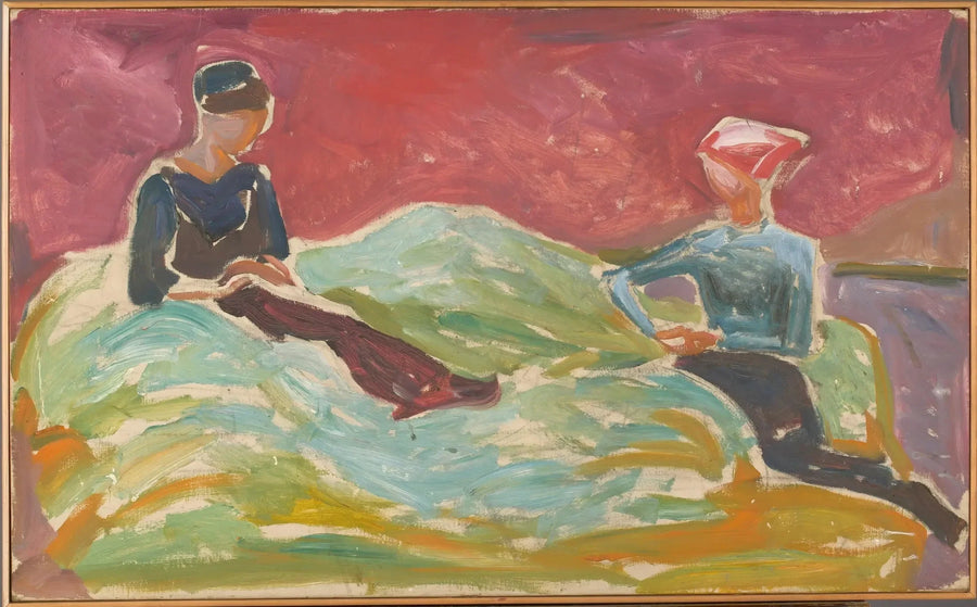 Dos mujeres sentadas - Edvard Munch