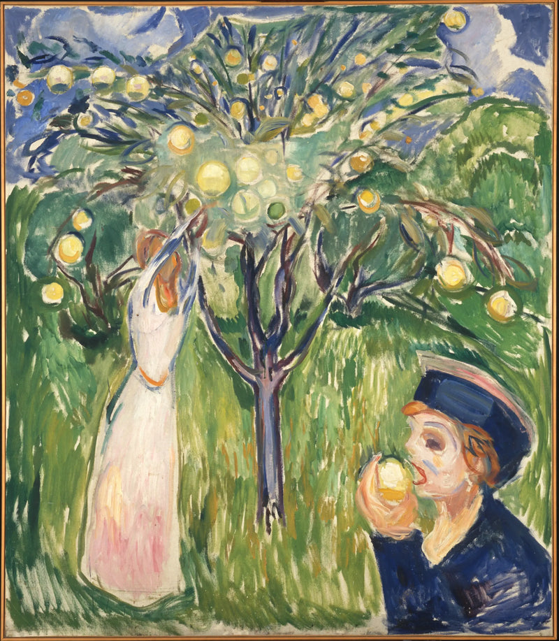 Dos mujeres en el jardín - Edvard Munch
