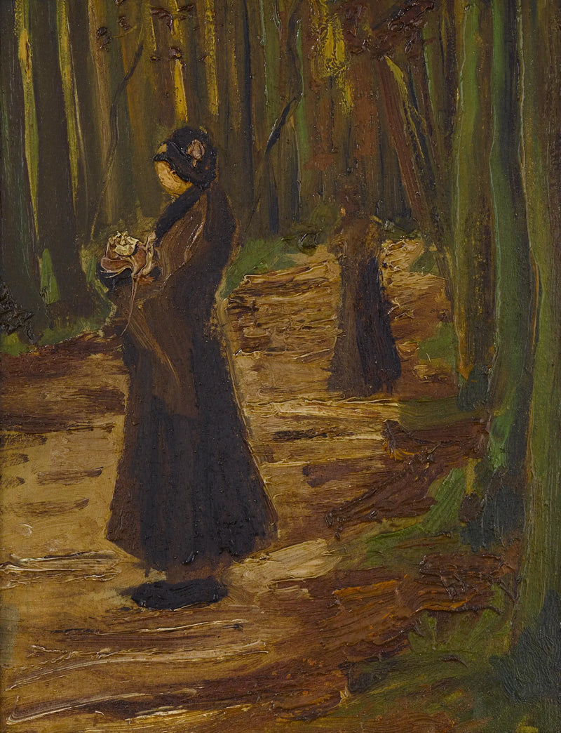 Dos mujeres en el bosque - Vincent van Gogh