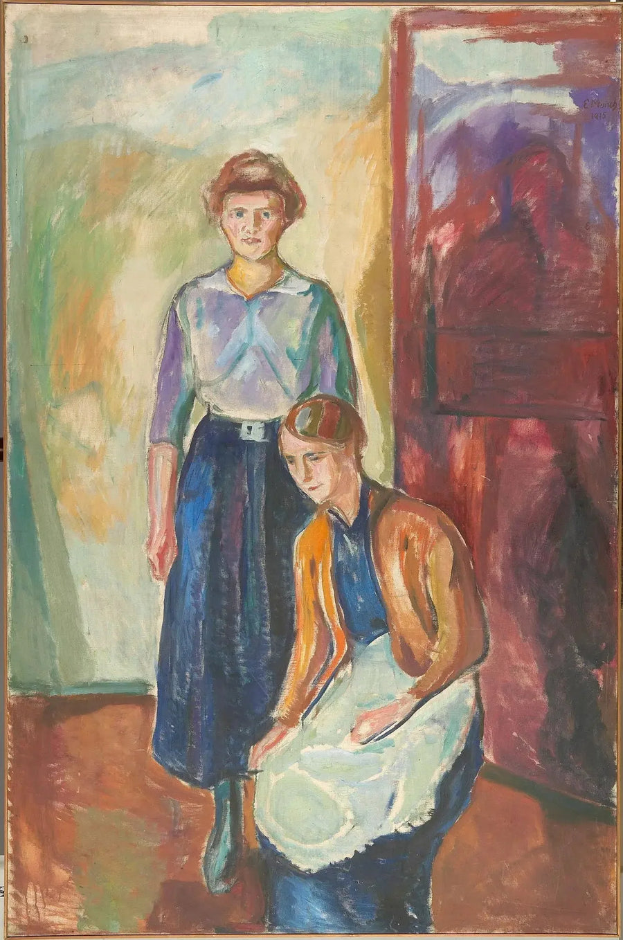 Dos mujeres de la habitación - Edvard Munch