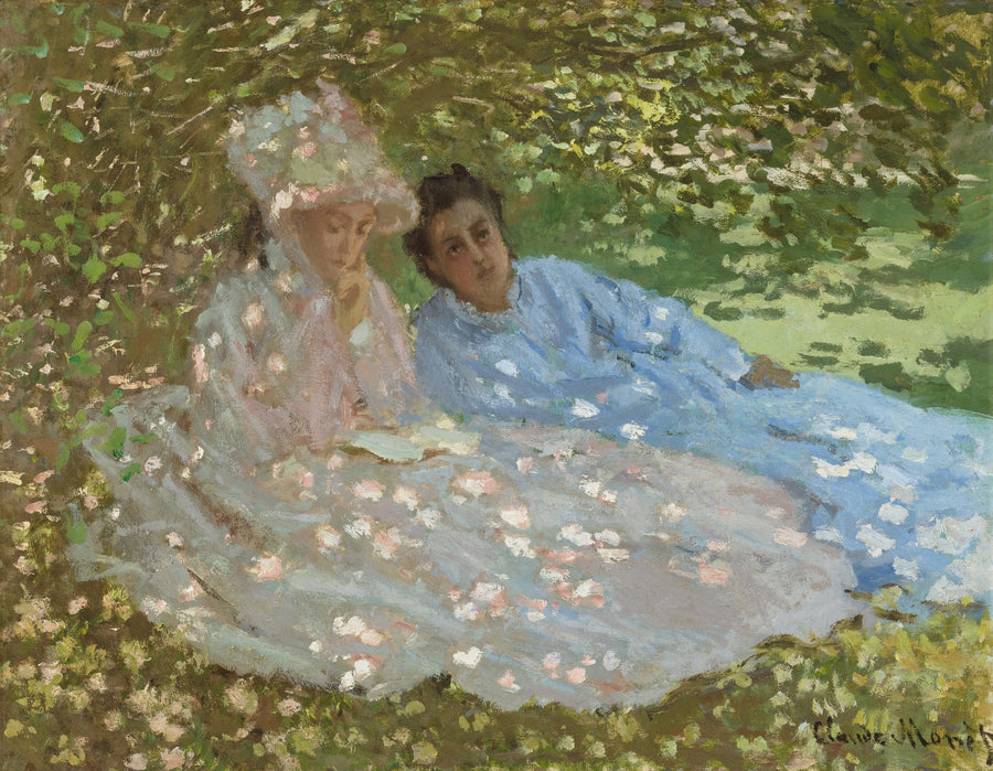 Dos mujeres en un jardín, hacia 1872 - Claude Monet