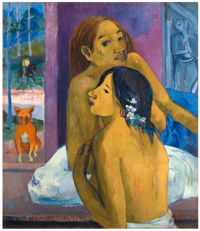 Dos mujeres, o El cabello florecido - Paul Gauguin