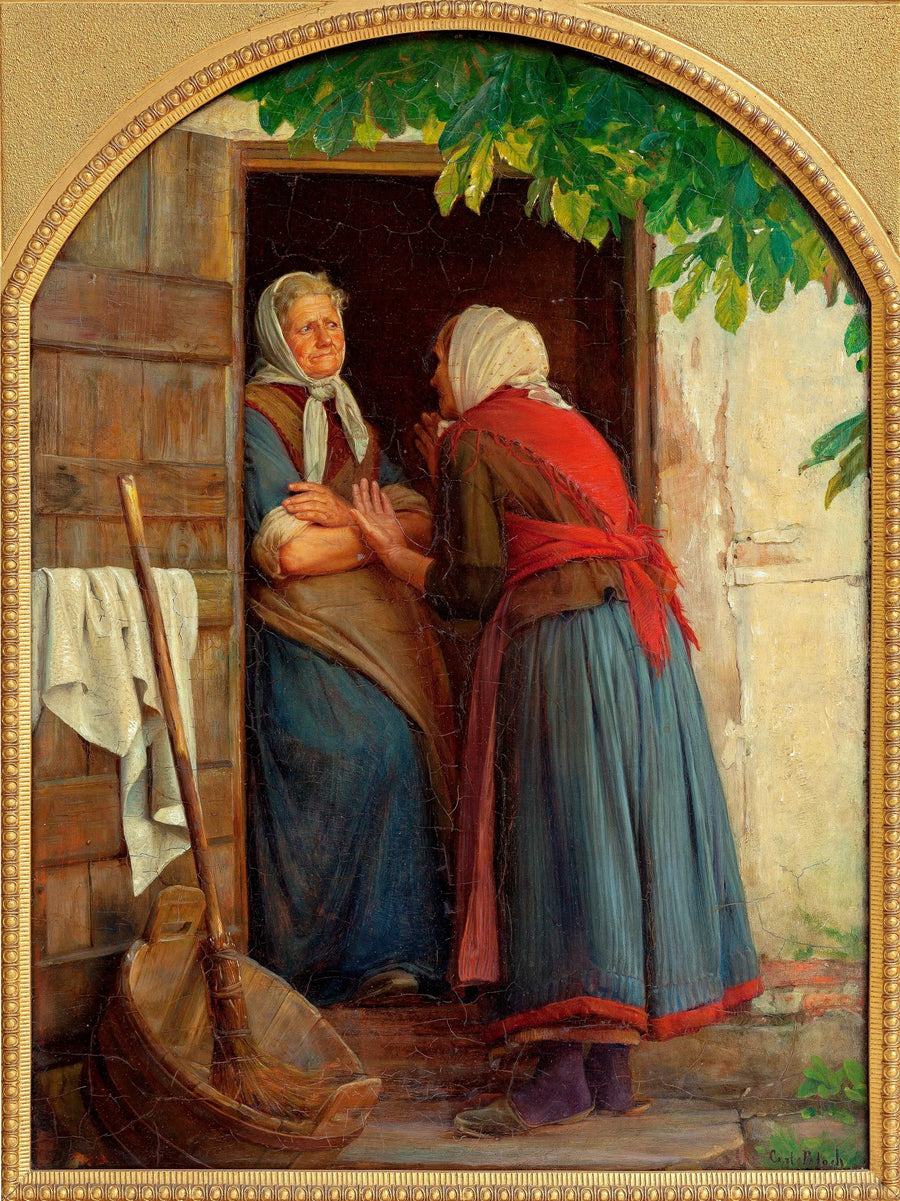 Dos mujeres que hablan - Carl Heinrich Bloch